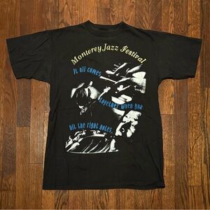 VTG 1993 Monterey Jazz Festival Puff Print Single Stitch Graphic Tee